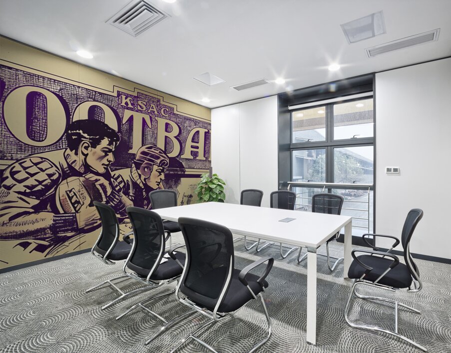 Vintage KSAC Football Art Remix Wall Printing