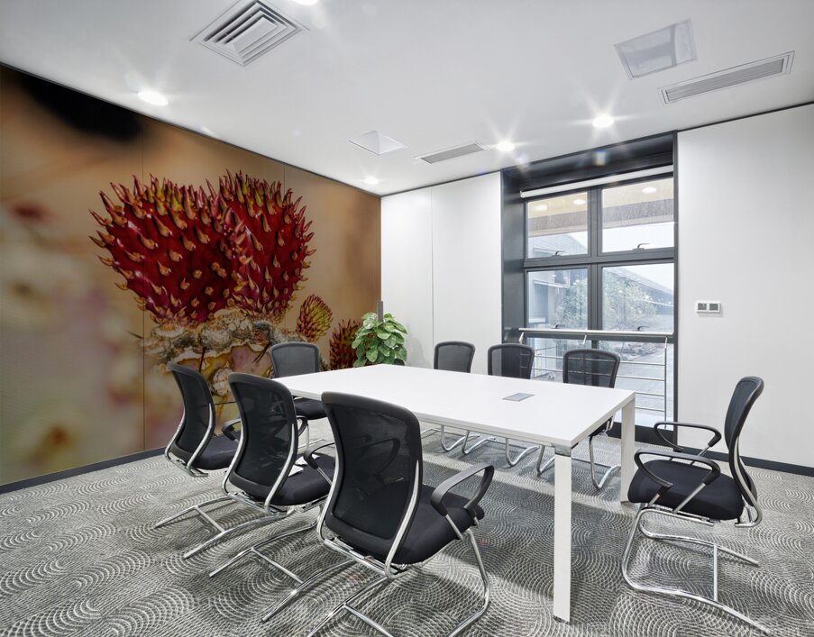 Red Prickly Pear Wall Printing