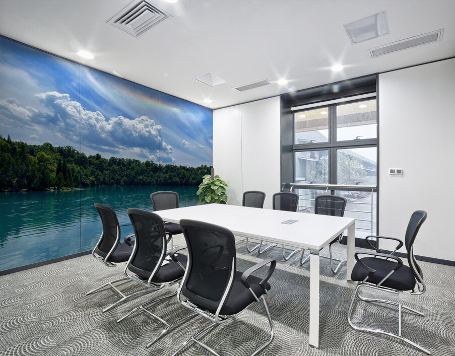 Ethereal Fire Rainbow Wall Printing