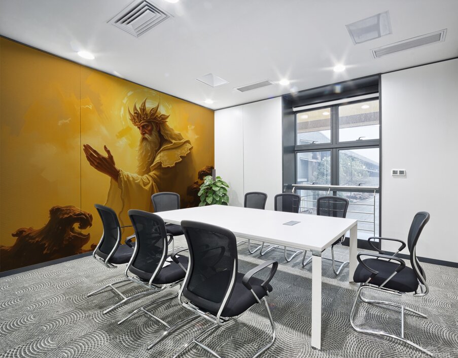 An imaginary image of Lord Buddha Wall Printing