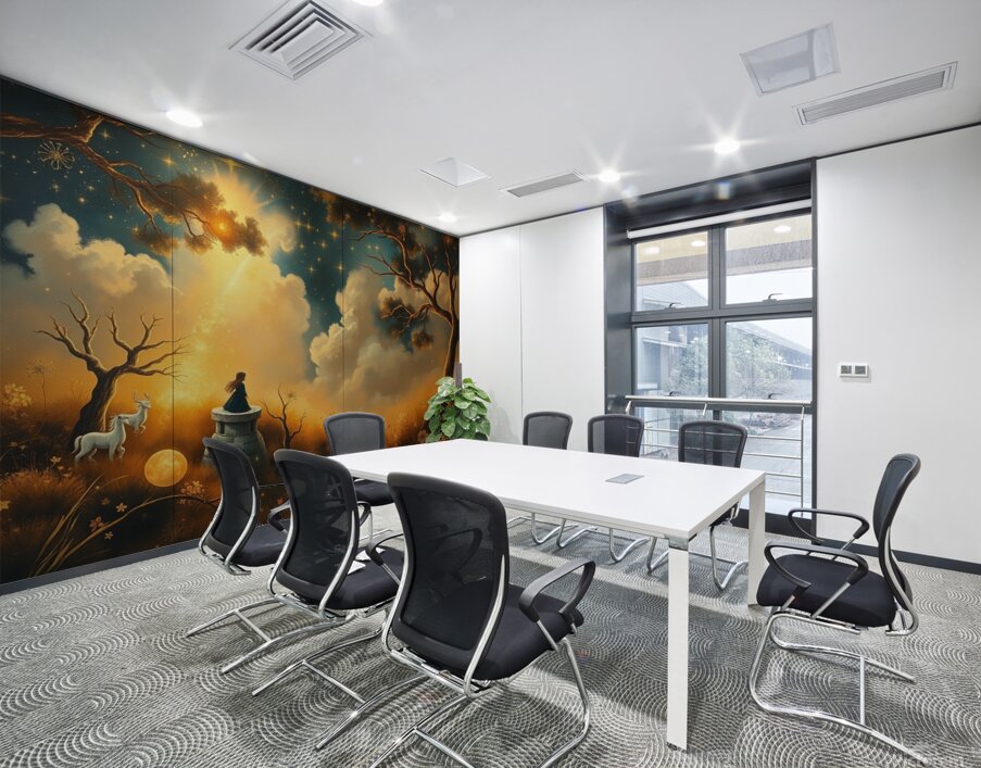 A wall art drawing by an artists imagination Wall Printing