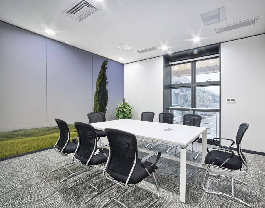 Cypress tree along the route of the via Francigena. Tuscany Wall Printing