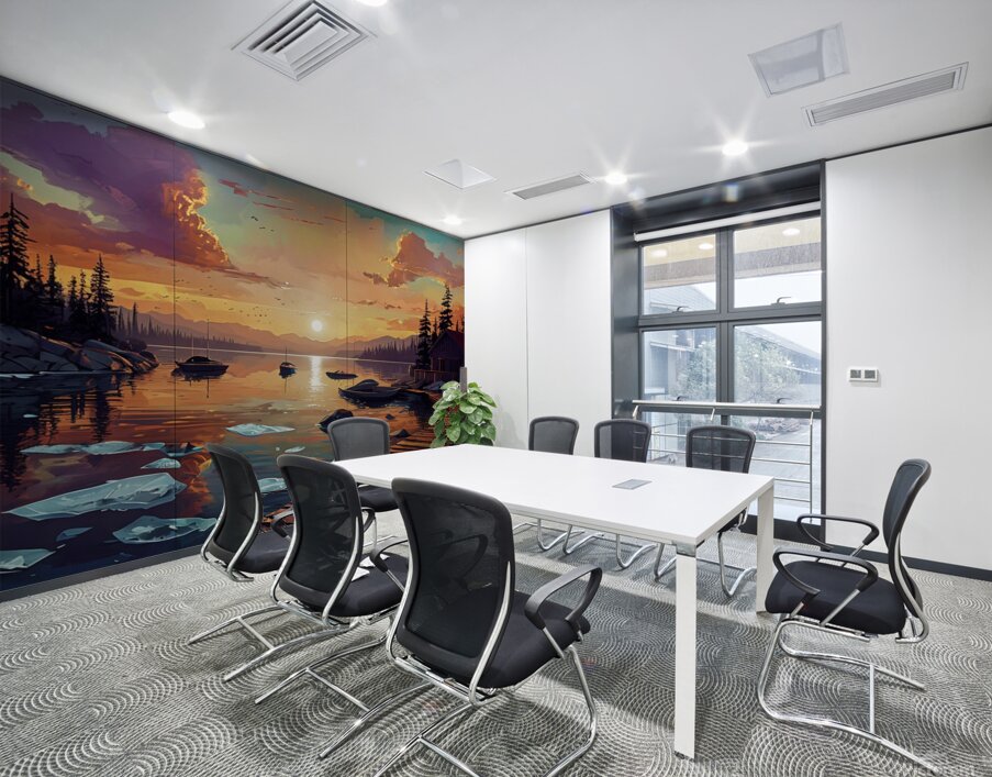 Golden Serenity: A Sunset Escape  Wall Printing