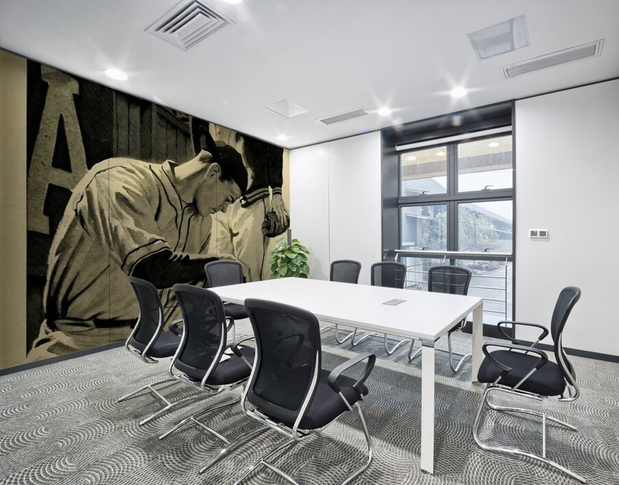 1951 Baseball Warmup Wall Printing