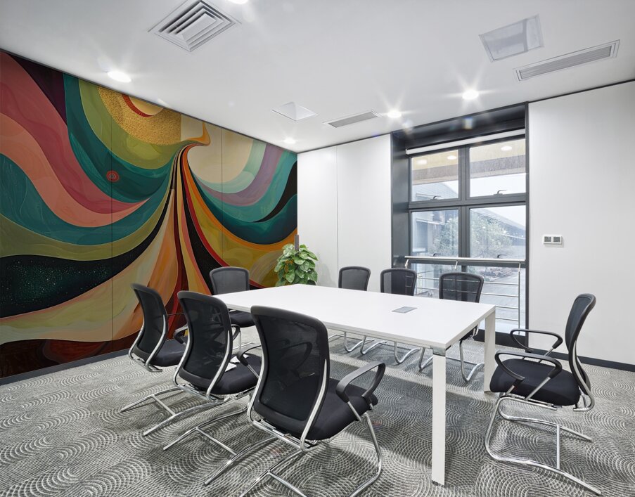 Cosmic River Flows H3N9P2 57 Wall Printing