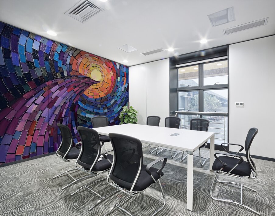 Cosmic Spiral Pathway 7892B 45 Wall Printing