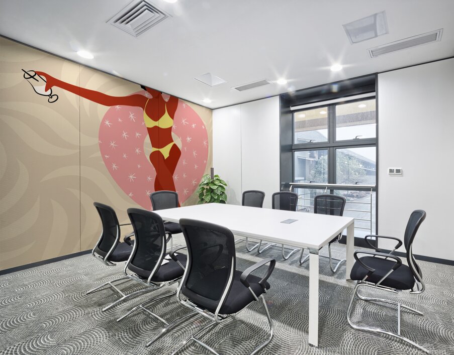 Lazy Pool Day Wall Printing