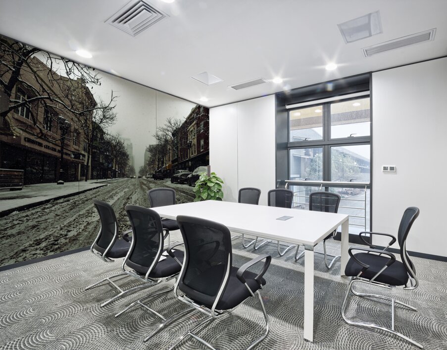 Icy Road Wall Printing