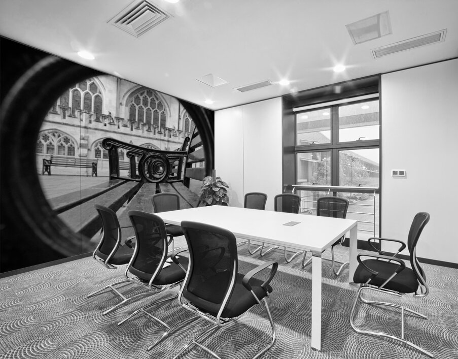 Bench Circles Wall Printing