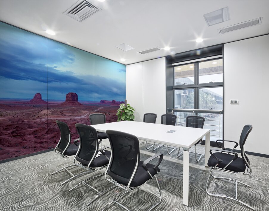 Evening At Monument Valley Pano Wall Printing