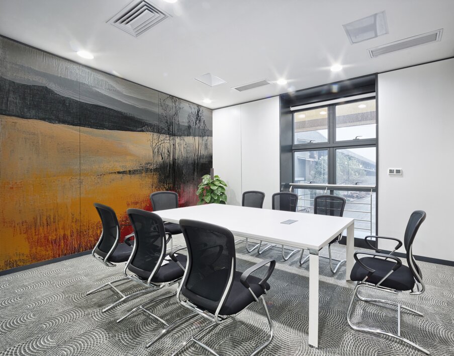 Crimson Horizon Echoes Y29N7 57 Wall Printing