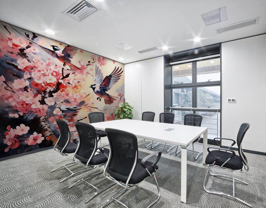 Avian Bloom 6 Wall Printing