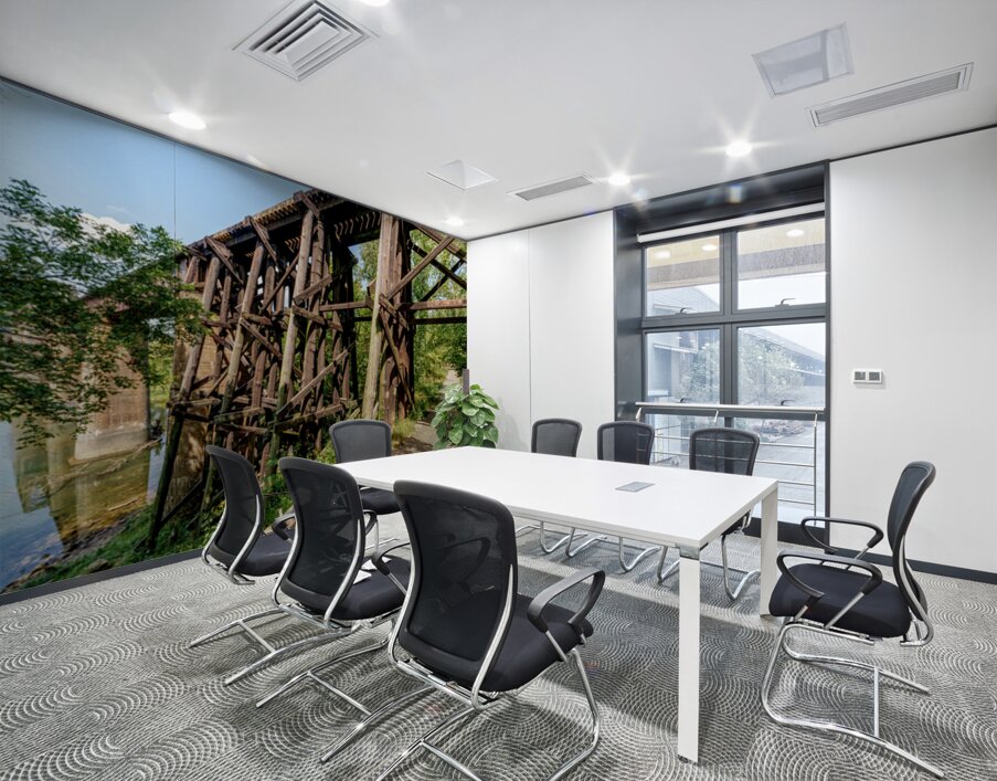 Path Under Old Railroad Bridge Wall Printing