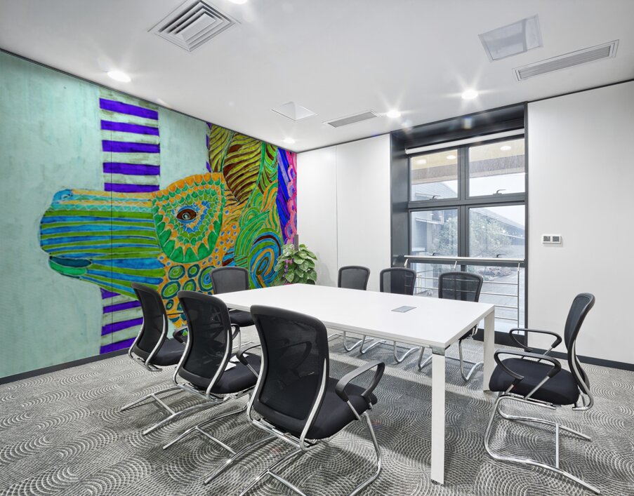 Abstract Egyptian Dog Too Wall Printing