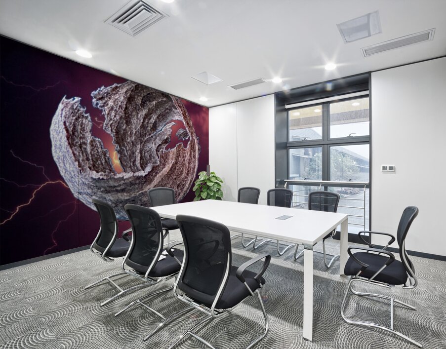 Exploded Planet  1 Wall Printing