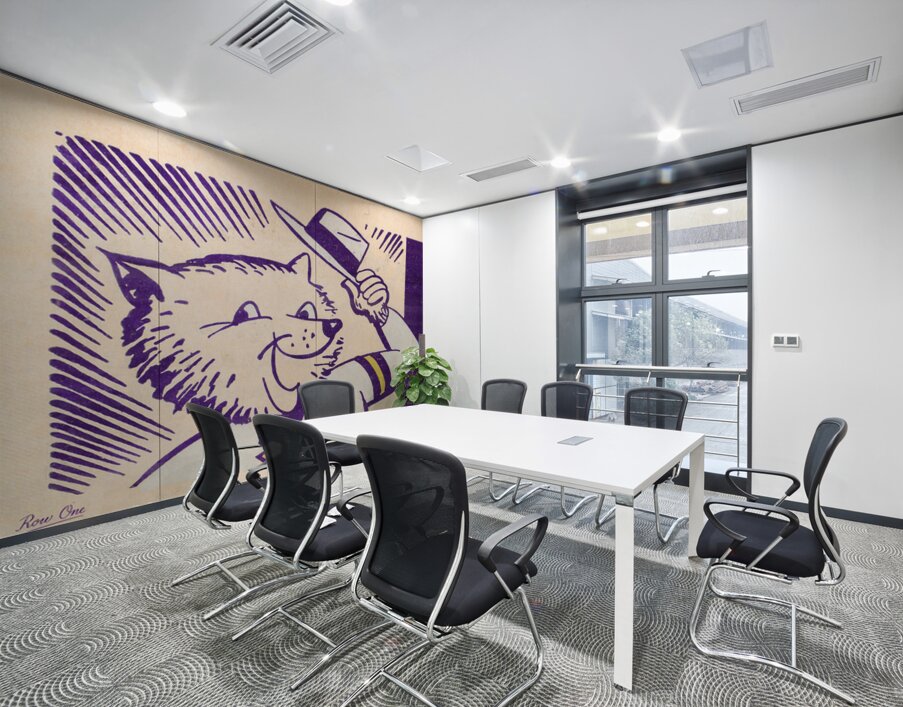 1950s Washington Husky Cartoon Art Wall Printing