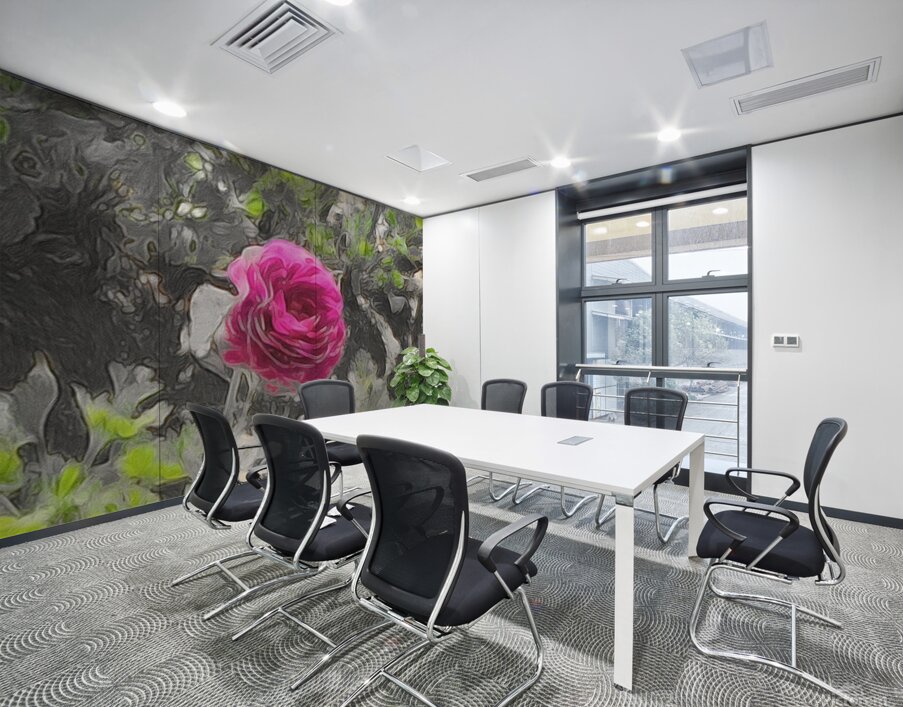 pink rose Wall Printing