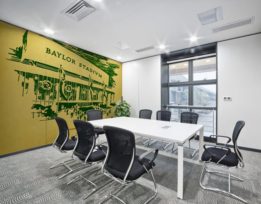 Vintage 1950s Baylor Stadium Art Wall Printing