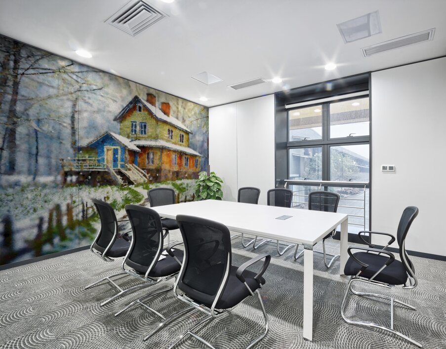 An Artist Lives Here Wall Printing