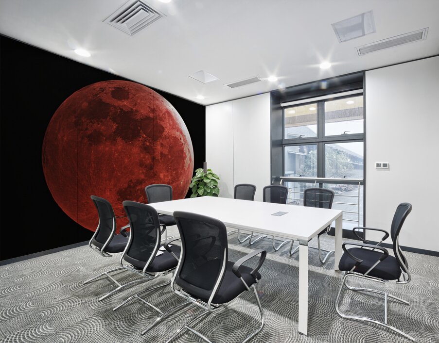Blood Moon Wall Printing