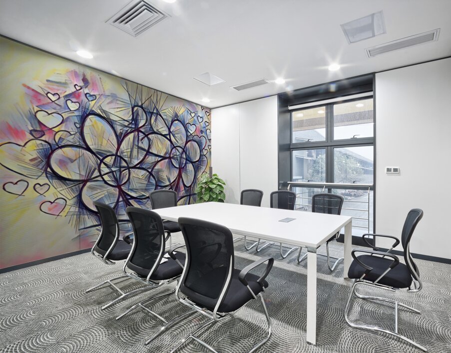 ArtXcl 412 flowers-hearts Wall Printing