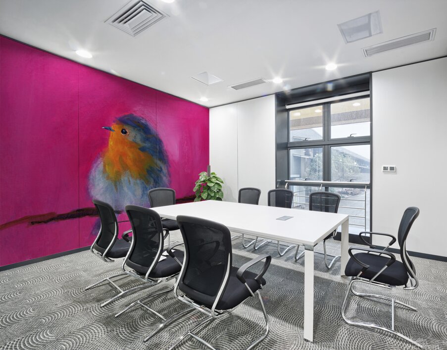 Little Robin acrylic painting Impression murale