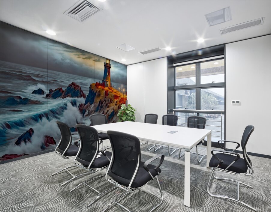 TOURIST WELCOME......VELVET ABSTRACT Wall Printing