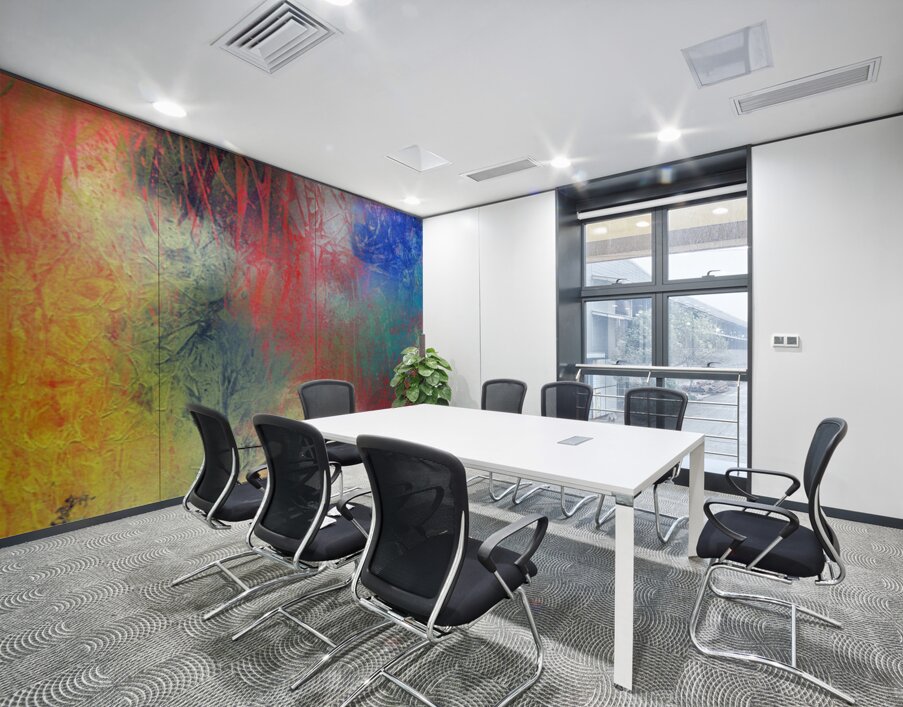 Mystical forest acrylic painting Impression murale