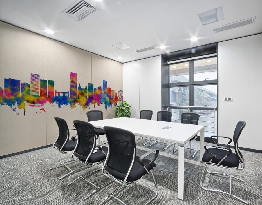 Guayaquil Ecuador Skyline Beige Wall Printing