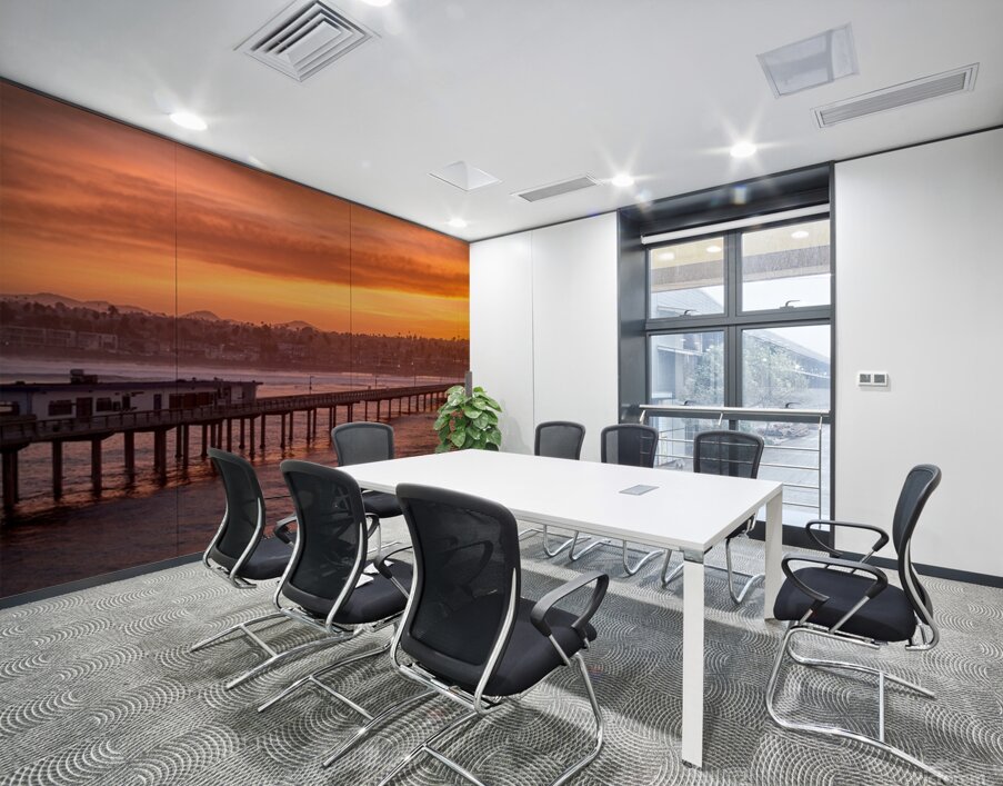 Ocean Beach Pier Golden Sunrise Wall Printing