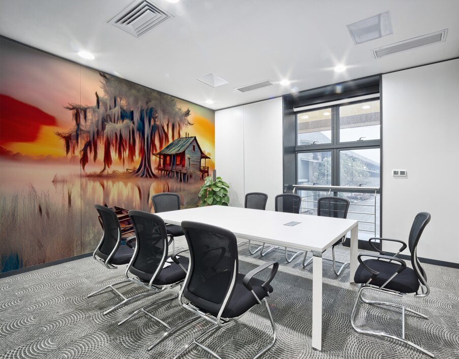 FLOATER......VELVET ABSTRACT Wall Printing