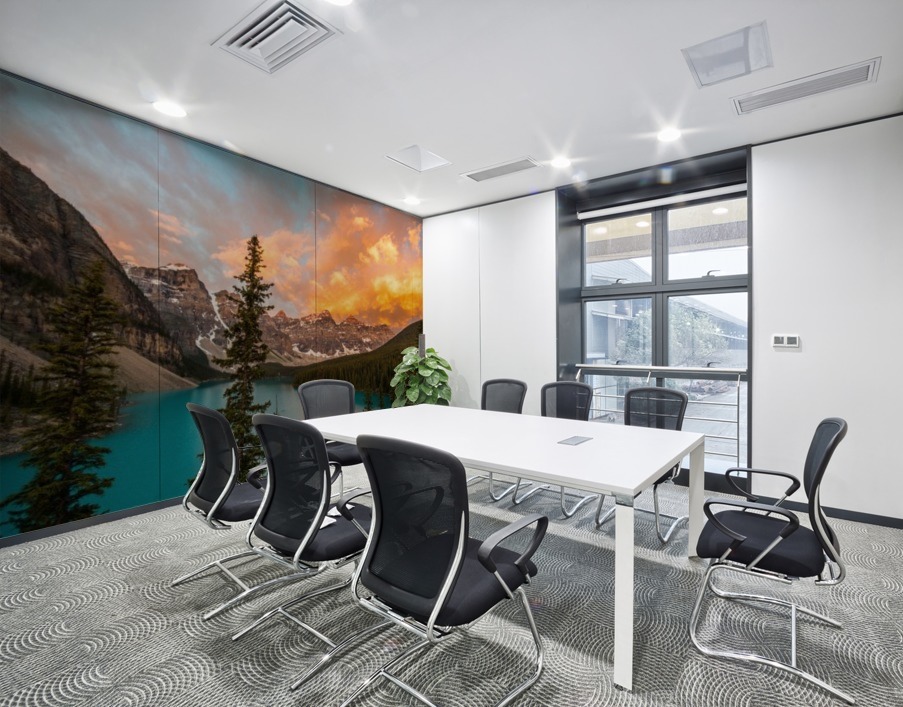 Moraine on Fire Wall Printing