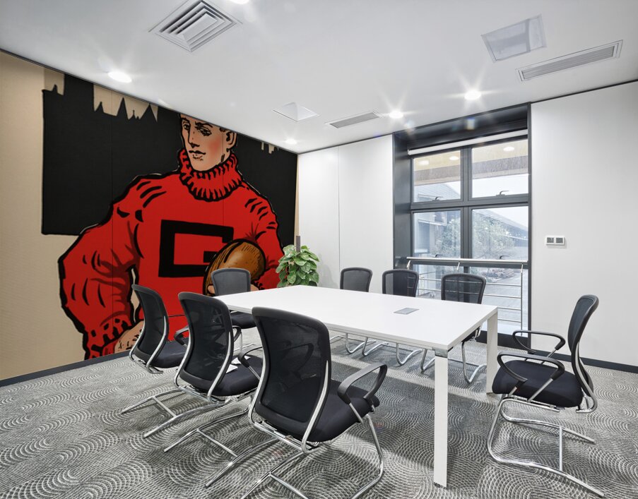 Early 1900s Georgia Bulldogs Player Art Remix Wall Printing