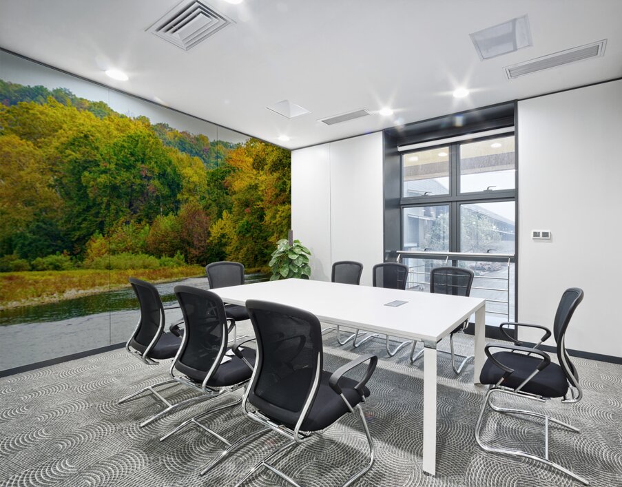 North Fork River Flows Into Fall Wall Printing