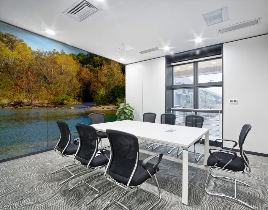 Huzzah Creek Meets The Fall Season Wall Printing