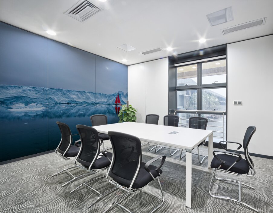 SAILING AMONG THE ICEBERGS Wall Printing