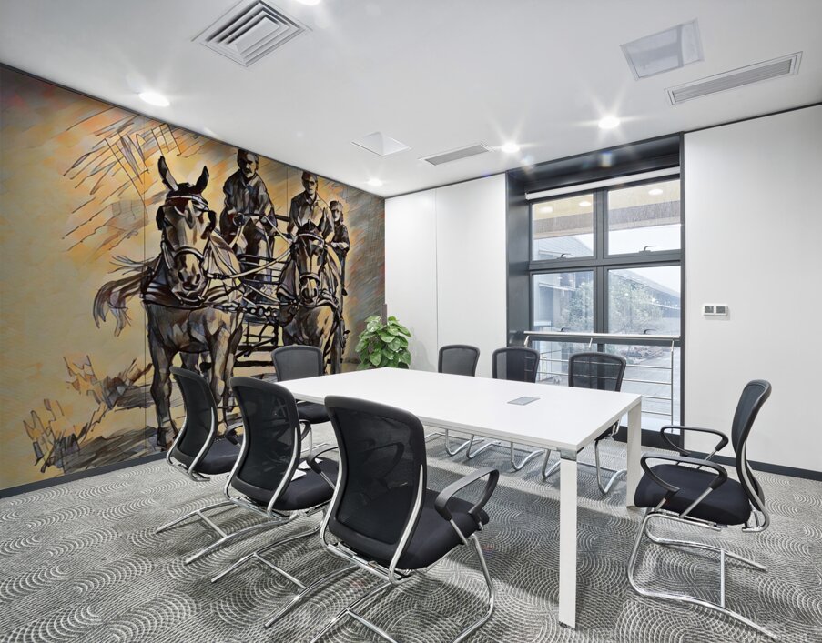 ArtXcl 310 horses carriage drawing Wall Printing