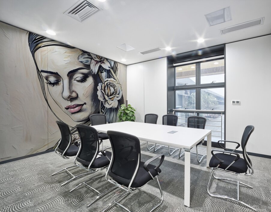 ArtXcl 319 woman face flowers Wall Printing