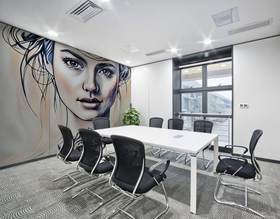 ArtXcl 337 woman with rose Wall Printing