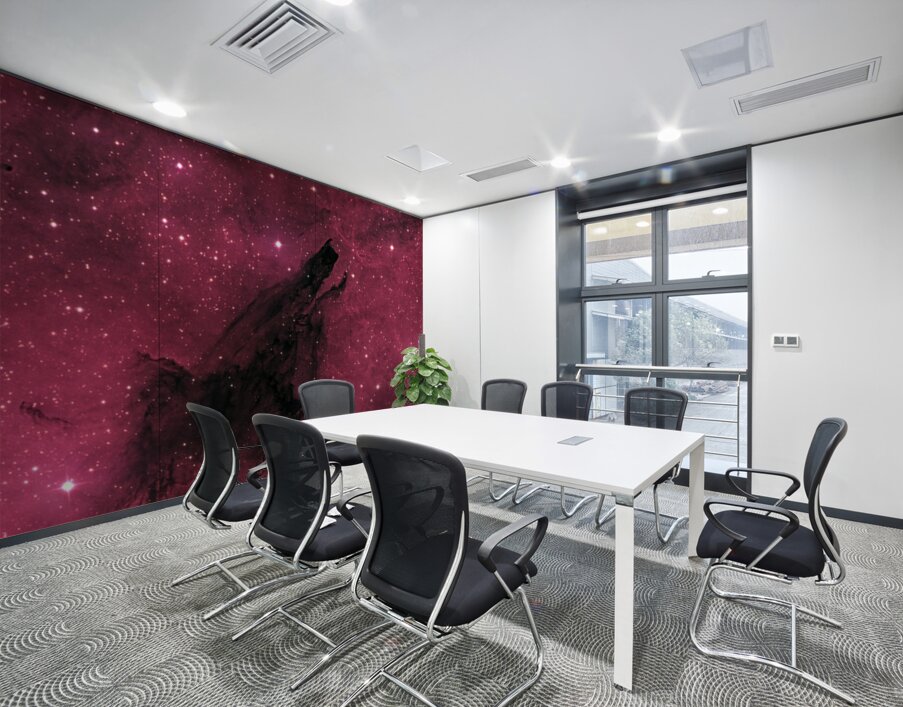Shark Fin Nebula Wall Printing