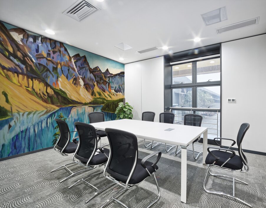 Reflection in Sapphire Wall Printing