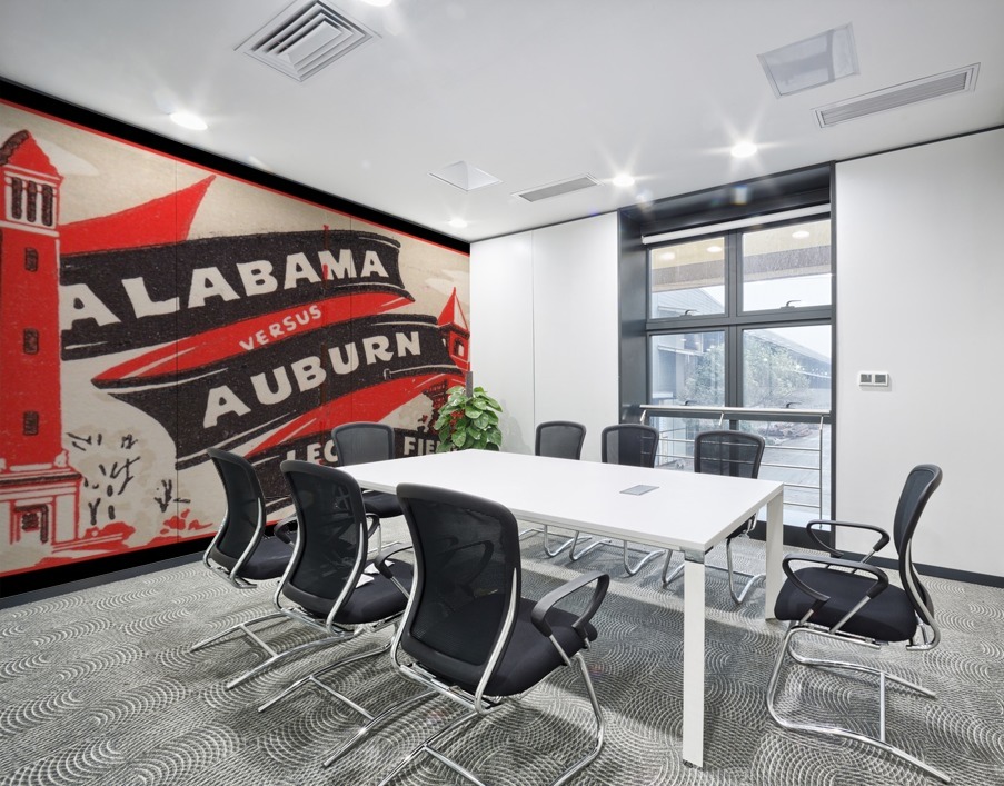 Alabama versus Auburn Wall Printing