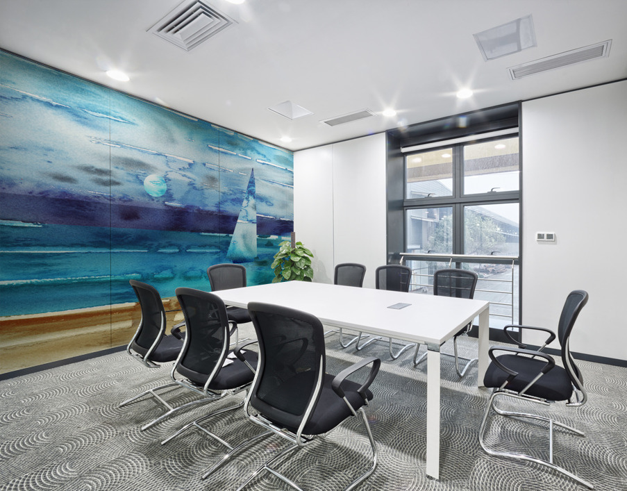 Beach House Art Sailboat At The Ocean Shore Seascape Painting V Wall Printing