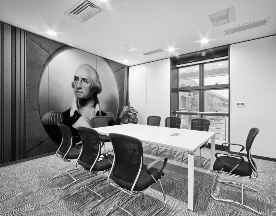 George Washington by Rembrandt Peale Black and White Xzendor7 Old Masters Art Reproductions Wall Printing