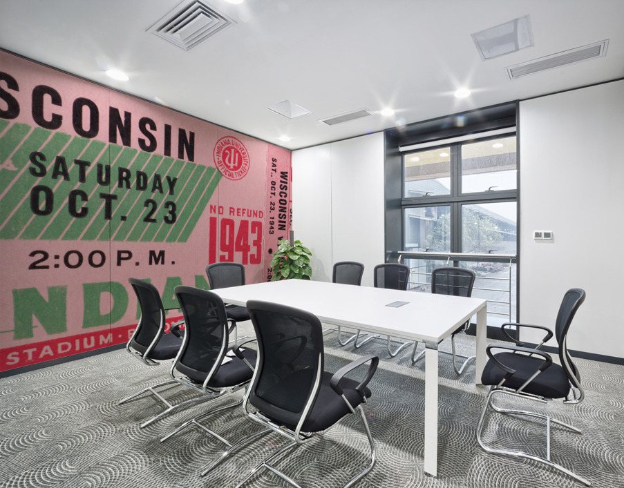 1943 Indiana Hoosiers vs. Wisconsin Badgers Wall Printing