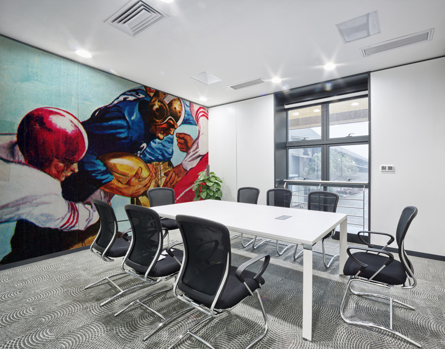 1946 Gridiron Action Football Art  Wall Printing