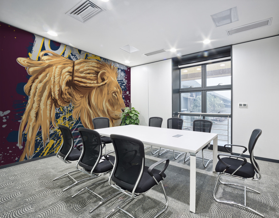 lion print Wall Printing