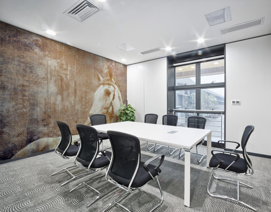 Etched Window Horse 2 Wall Printing