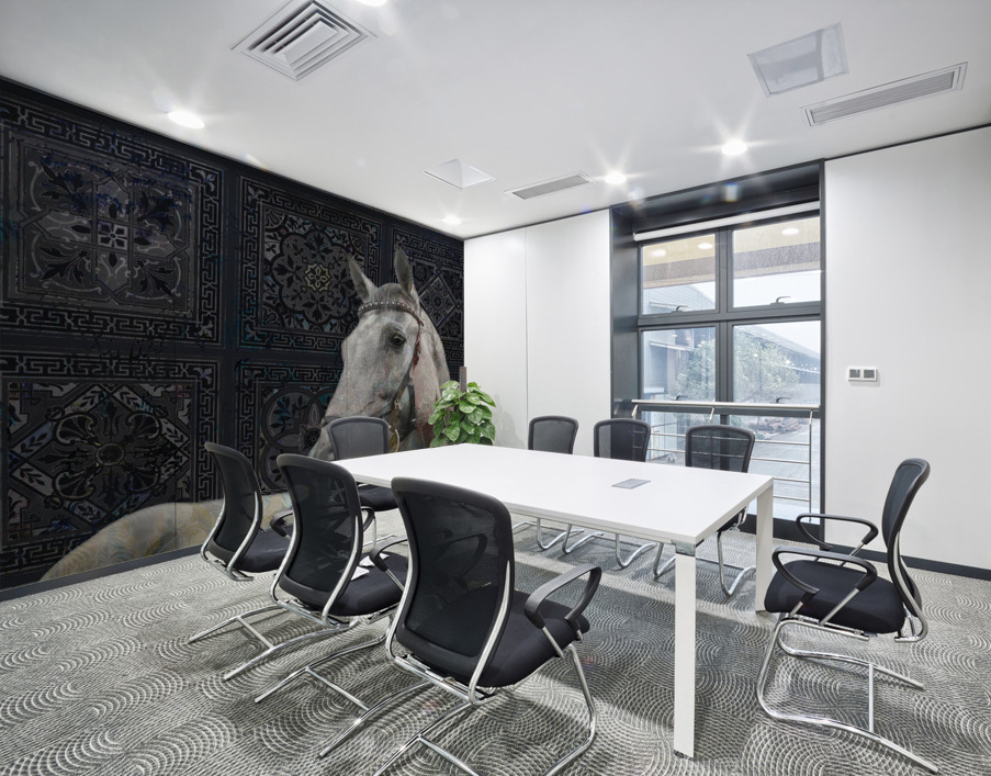 Etched Horse Wall Printing
