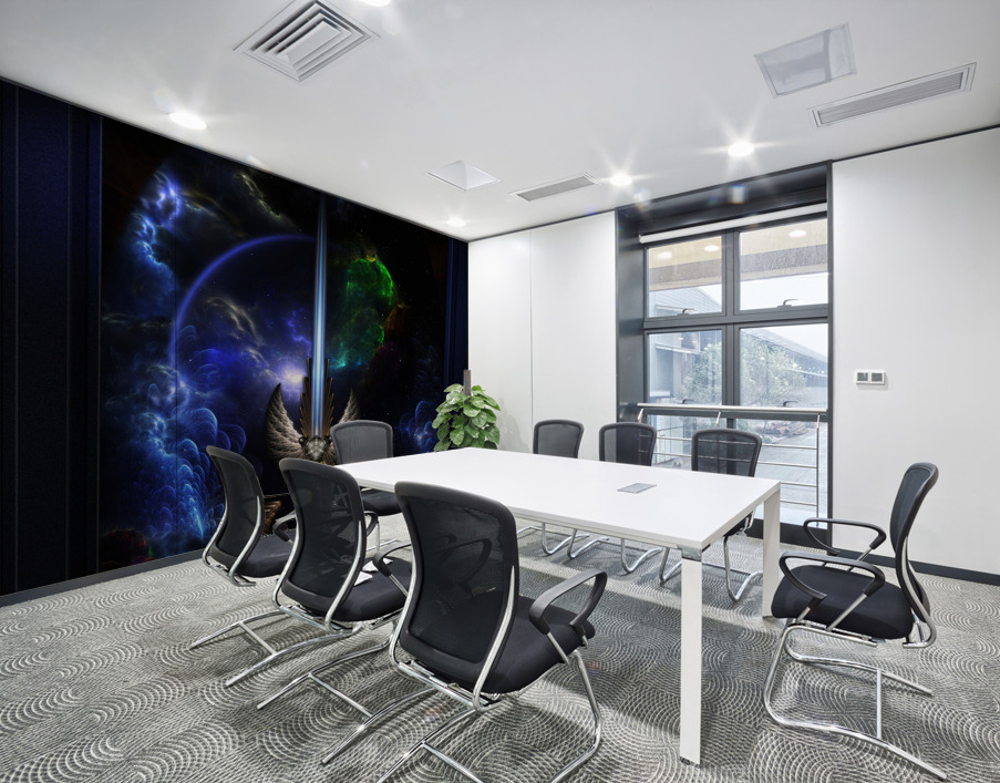 The Angel Wing Sword Of Arkledious Space Fractal Art Fantasy Sword Spacescape Composition Impression murale